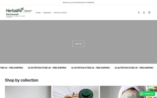 Startseite von HL NUTRITION STORE UK
