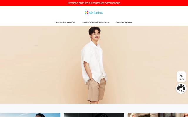Centre commercial en ligne storefront