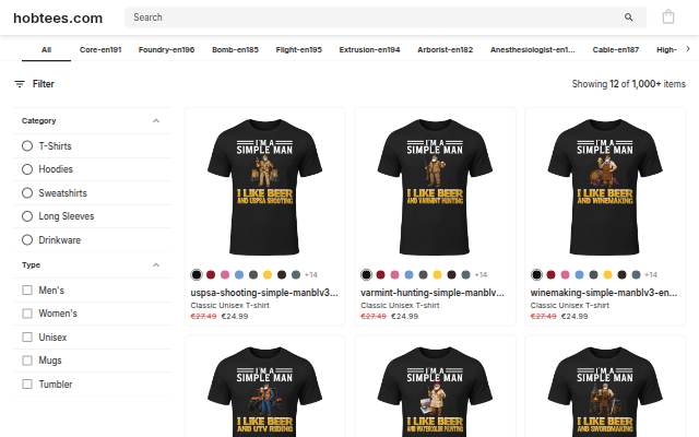 hobtees.com storefront