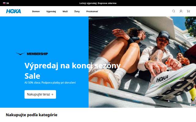 HOKA storefront