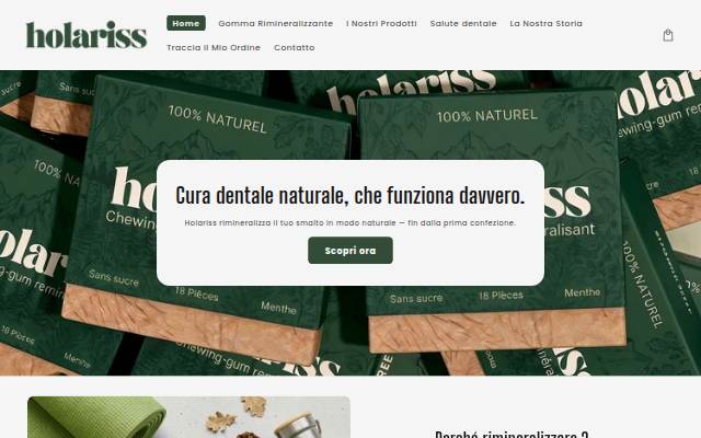 Holariss Italia storefront