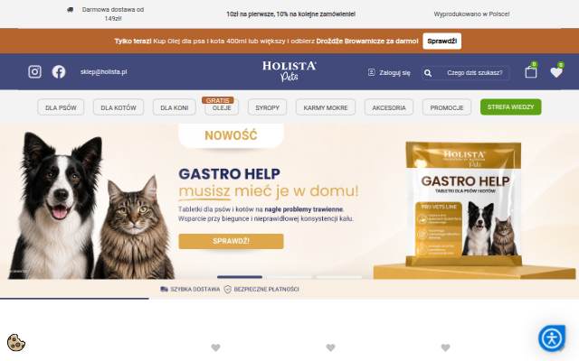 Startseite von Suplementy Dla Zwierząt Sklep Internetowy