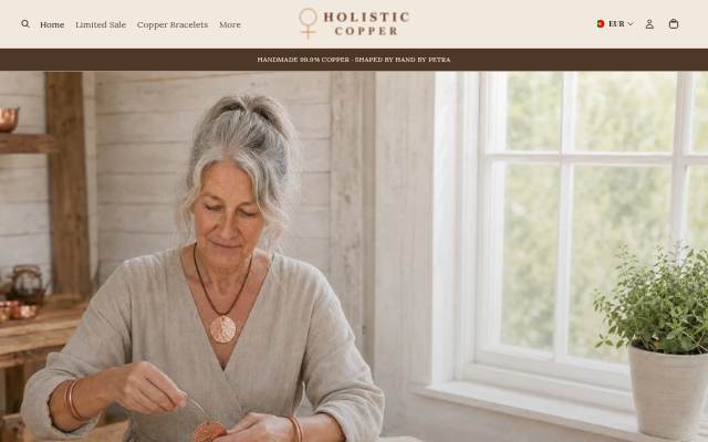Holistic Copper storefront