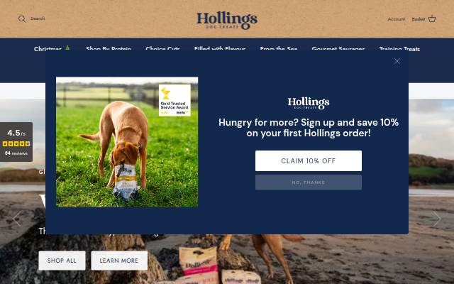 Escaparate de Hollings Dog Treats