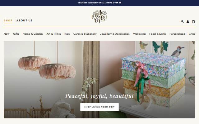 Holly & Co storefront