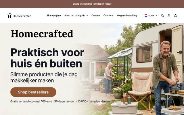 HomeCrafted storefront