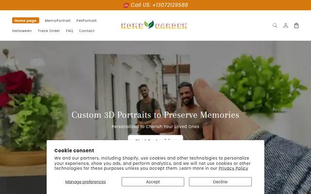 HomeGarden storefront