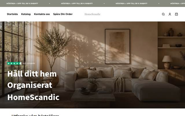 Homescandic.se storefront