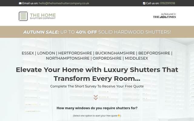 Montra da The Home Shutter Company Up To 30% Off