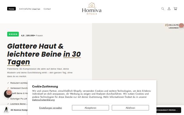 HomivaRituals storefront