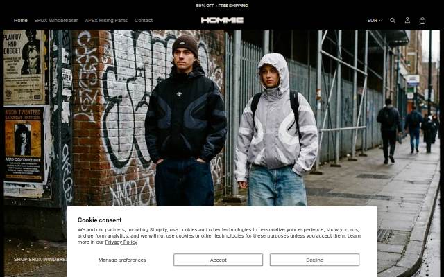 Startseite von Hommie
