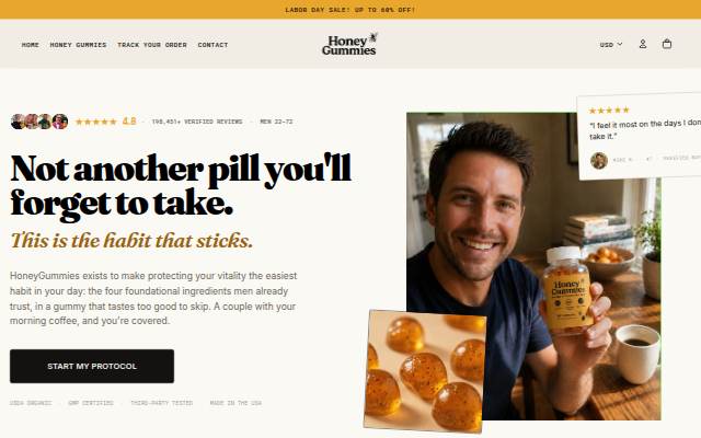 Honey Gummies storefront