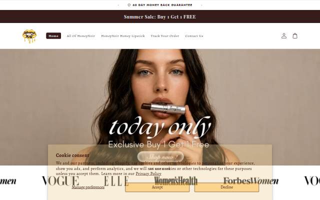 HoneyNoir® storefront
