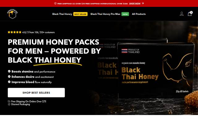 HoneyPacks storefront