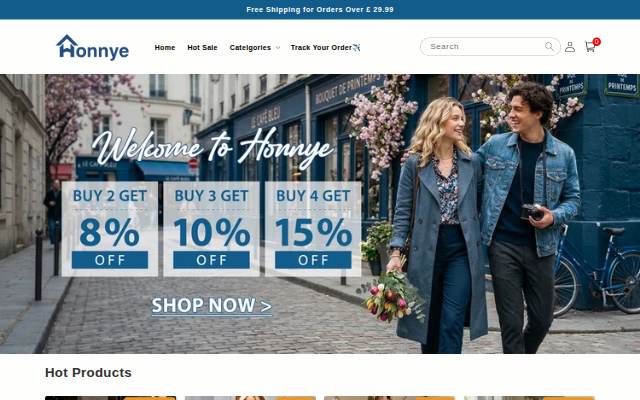 honnye storefront