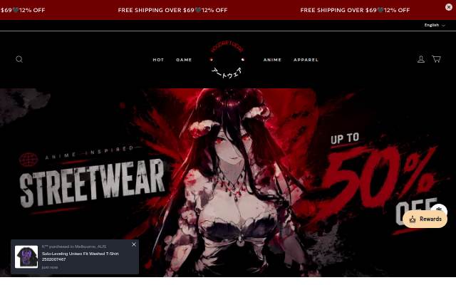 Hoodartwear storefront