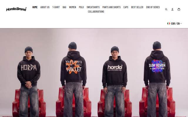 Horda Brand Streetwear storefront