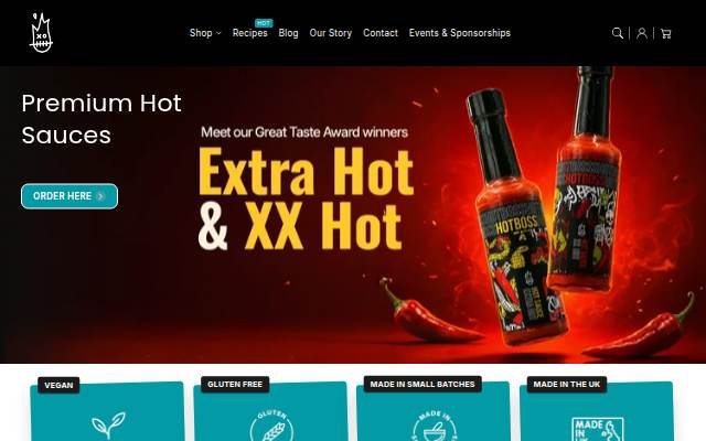 Hot Boss Brands storefront