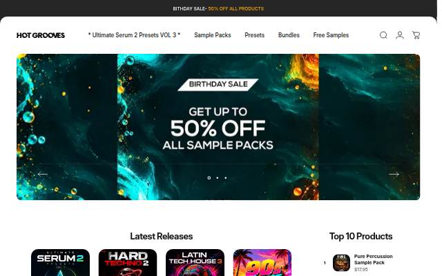 Hot Grooves storefront