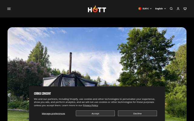 Hott Sauna storefront