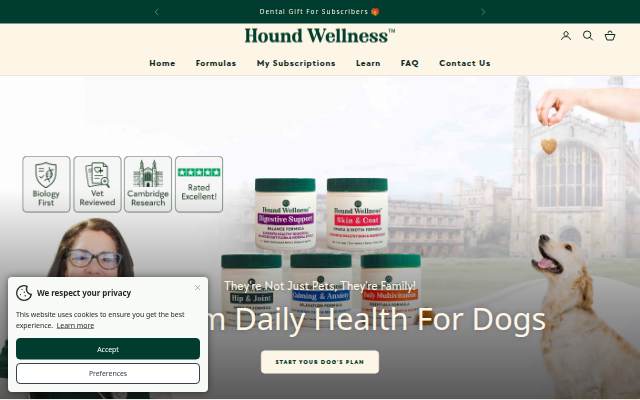 Hound Wellness storefront