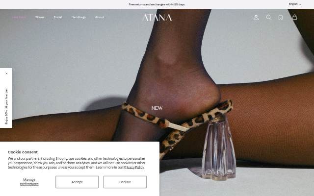 HOUSE OF ATANA storefront