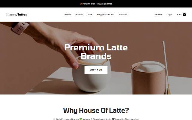 House of Latte storefront