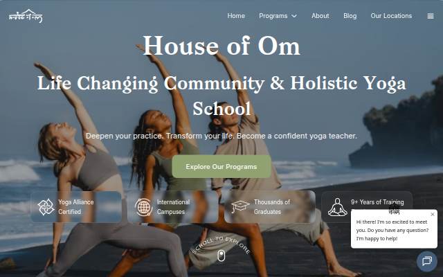 House of Om storefront