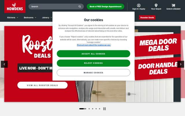Howdens storefront