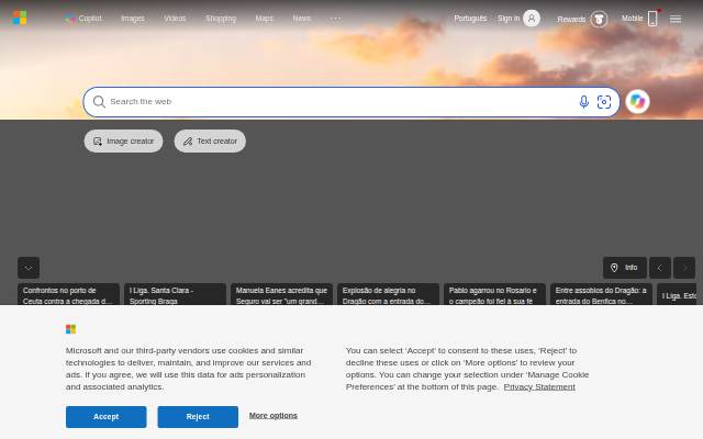 Pesquisa - Microsoft Bing storefront
