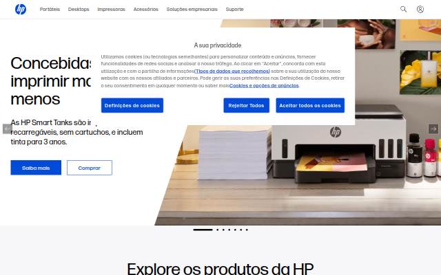 Portáteis, Desktops, Impressoras e muito mais storefront