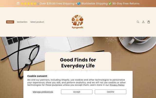 &nbsp;hpsgoods storefront