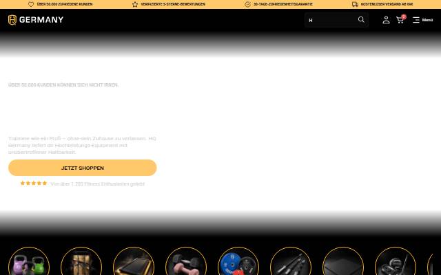 HQ Germany storefront