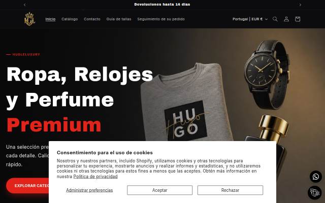 HuGleLuxury storefront
