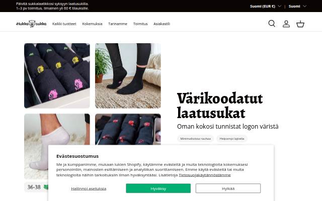 Hukkasukka storefront