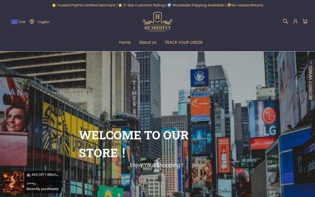 HUMIDITYT™ storefront