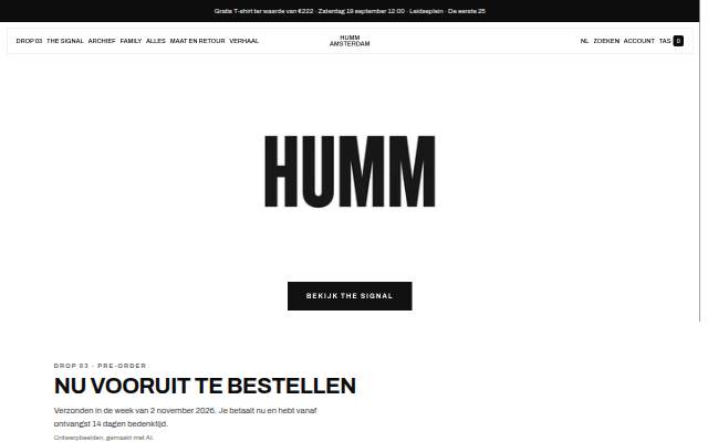 Montra da HUMM Amsterdam