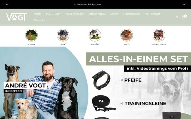 Startseite von Hundeshop-VOGT