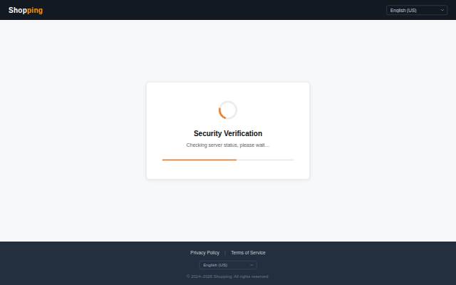 Security Verification — Shopping storefront