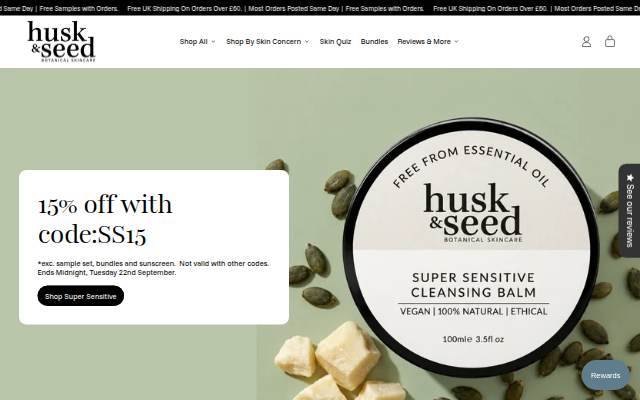 Escaparate de Husk &amp; Seed