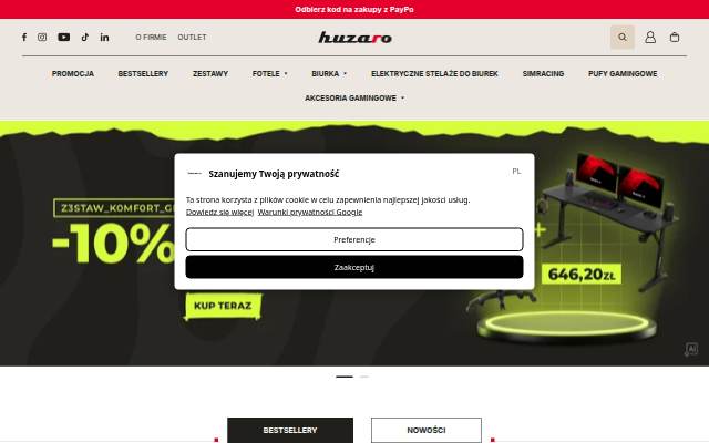 Huzaro storefront