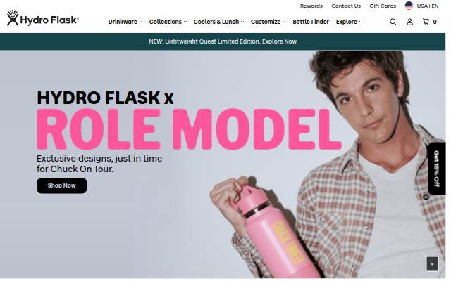 Hydro Flask: Sustainable & Refillable Water Bottles storefront