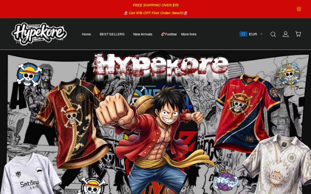 HypeKore storefront