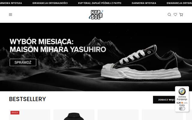 HYPESOLE storefront