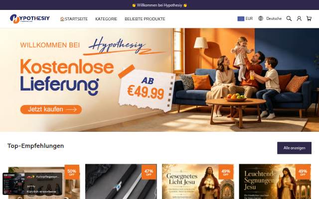 Hypothesiy storefront