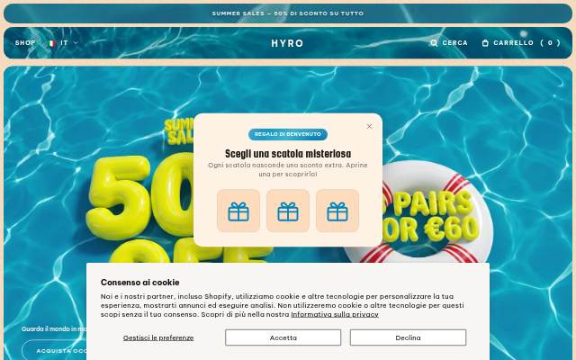 Hyro Brand storefront