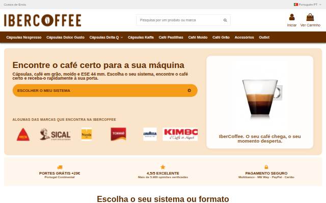 Iber Coffee - Cápsulas de Café storefront