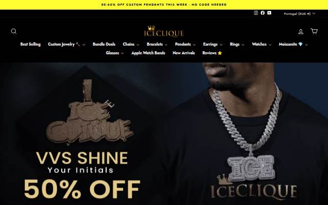 Montra da ICECLIQUE JEWELRY