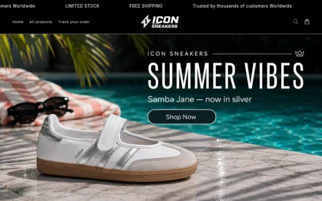 Icon Sneakers storefront