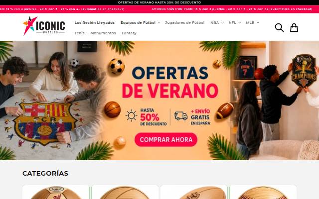 Iconic Puzzles ES storefront